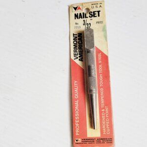 Nail Set 3/32” # 7713 Vermont American USA Professional Quality Steel Punch Tool